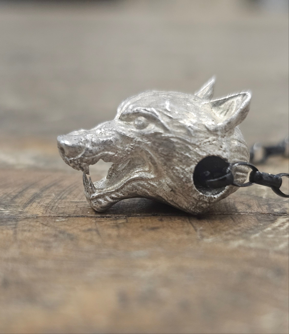 Wolf Pendant with Chain 45cm