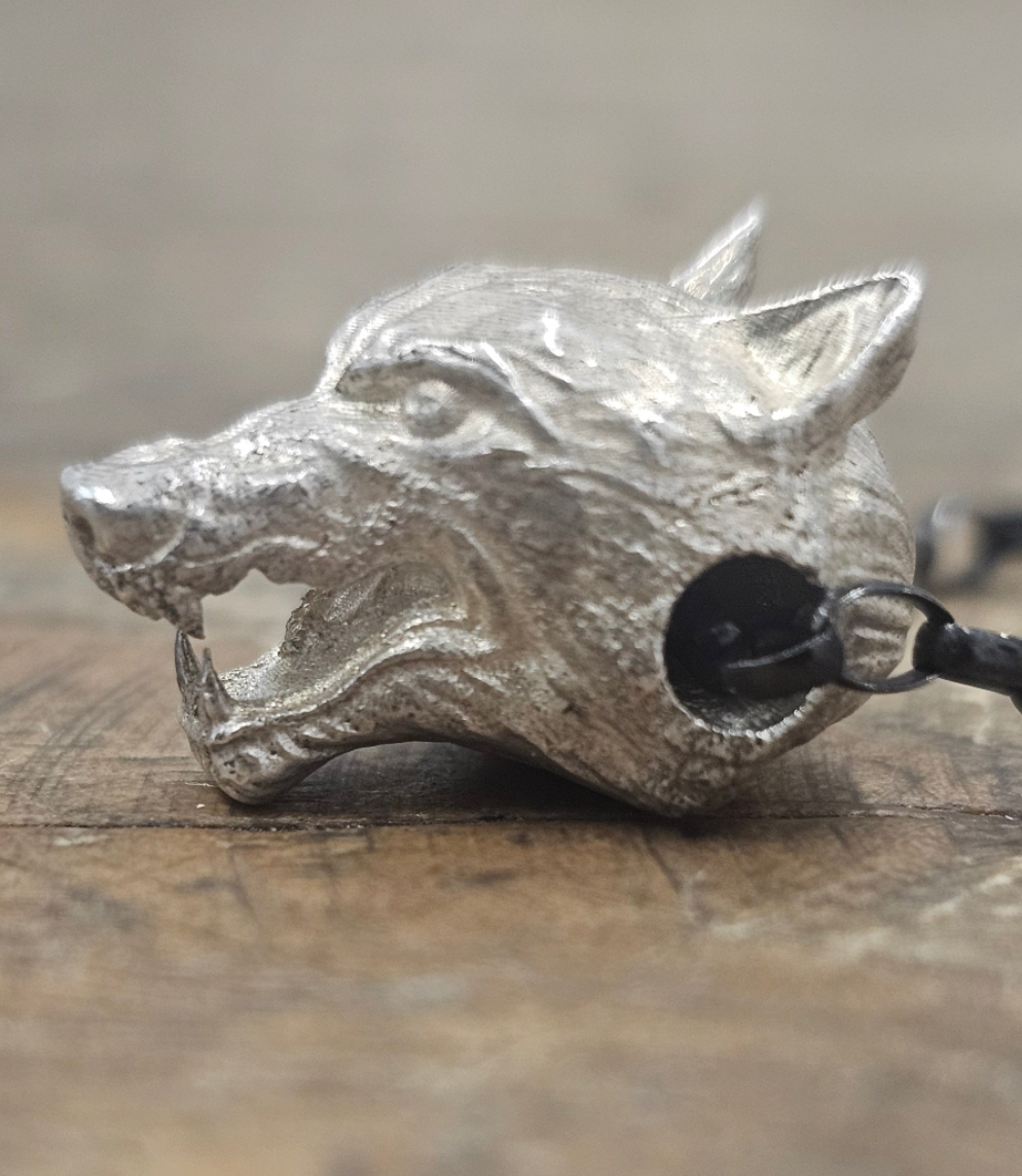 Wolf Pendant with Chain 45cm
