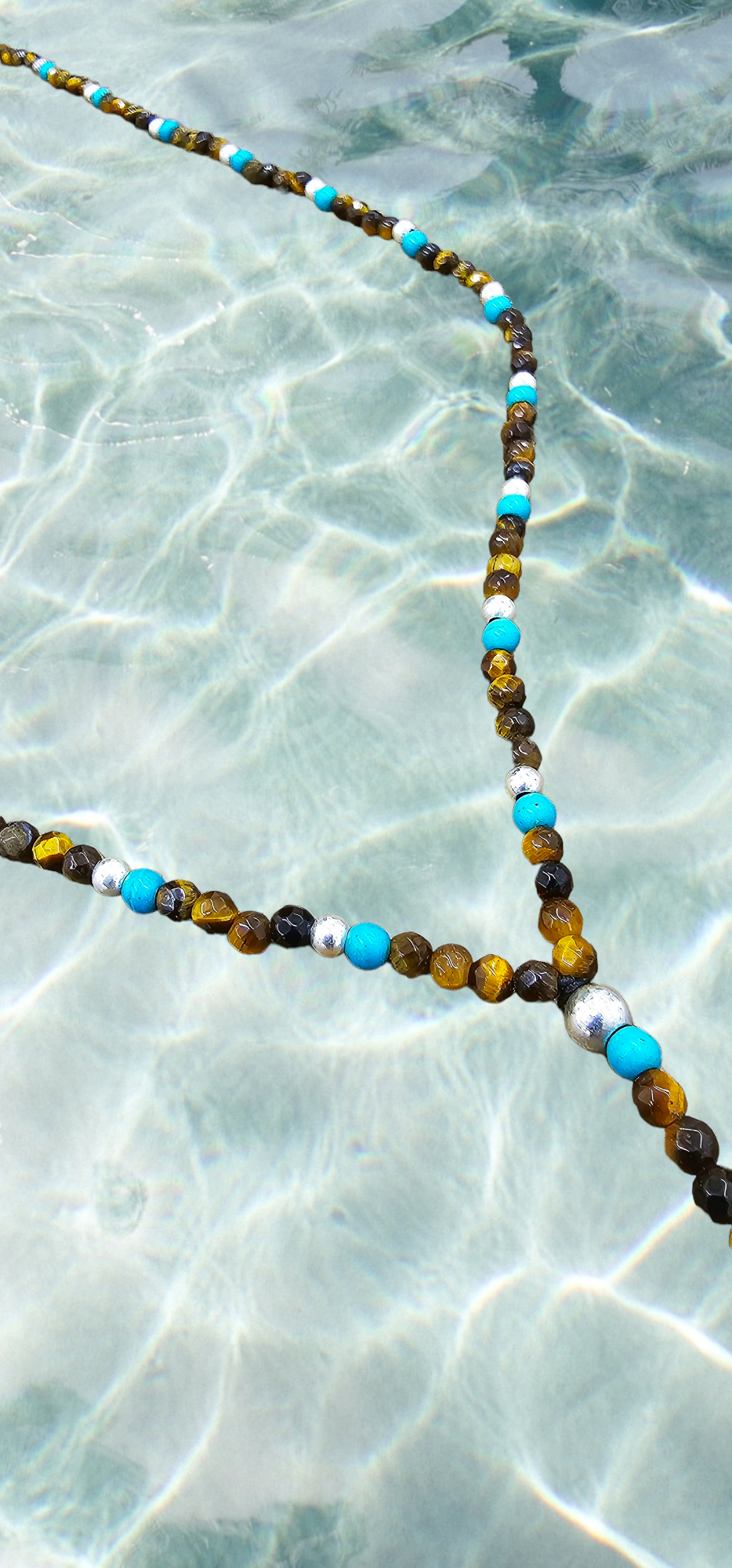 MYKONOS ROSARY STYLE NECKLACE