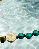 ONE OF A KIND ROSARY STYLE NECKLACE 
Tiger Eye and Turquoise Beads with Silver Elements
4mm beads
Handmade in Mykonos
