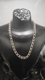 Solid Silver Chain with Black Diamonds