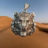 Tiger Pendant with Rubbies